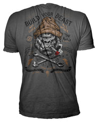 Tricou Build Your Beast Letal Threat - Gorilla Print, Bumbac