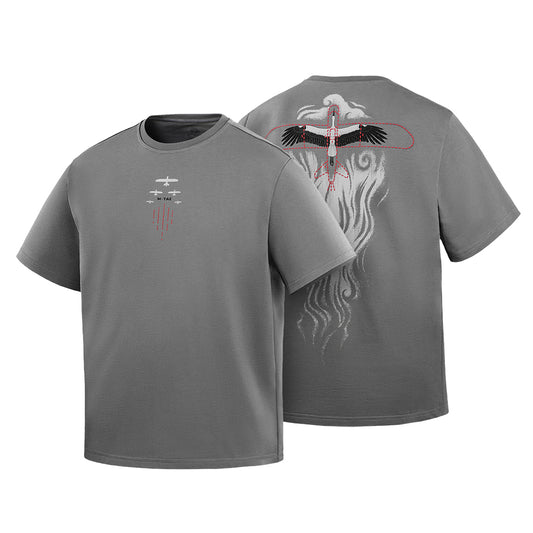 Tricou Bumbac Leleka Hard M-Tac - Gri Deschis