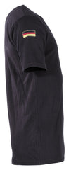 Tricou BW Negru MFH - Material Respirabil, Embleme Naționalitate