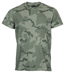 Tricou Camo Stripes Louis - Bumbac, Guler Rotund