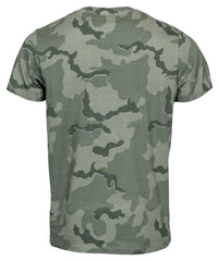 Tricou Camo Stripes Louis - Bumbac, Guler Rotund