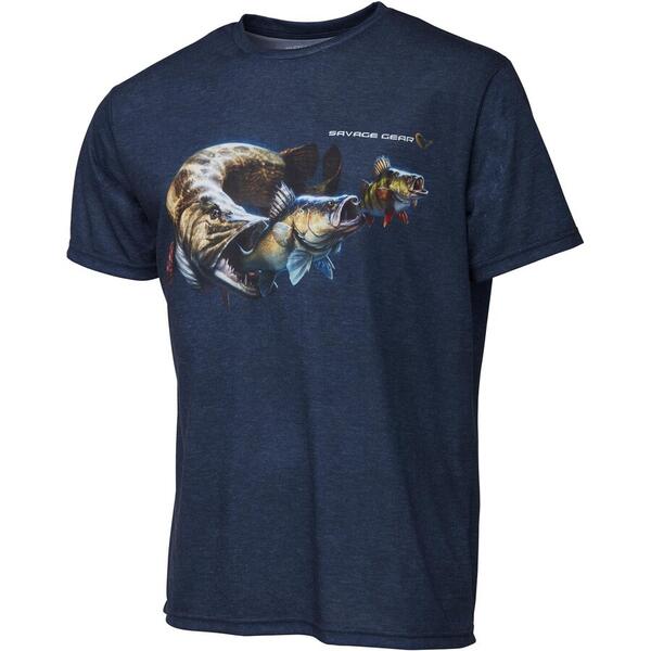 Tricou Cannibal Blue Savage Gear - Confort & Stil Pescuit Activ