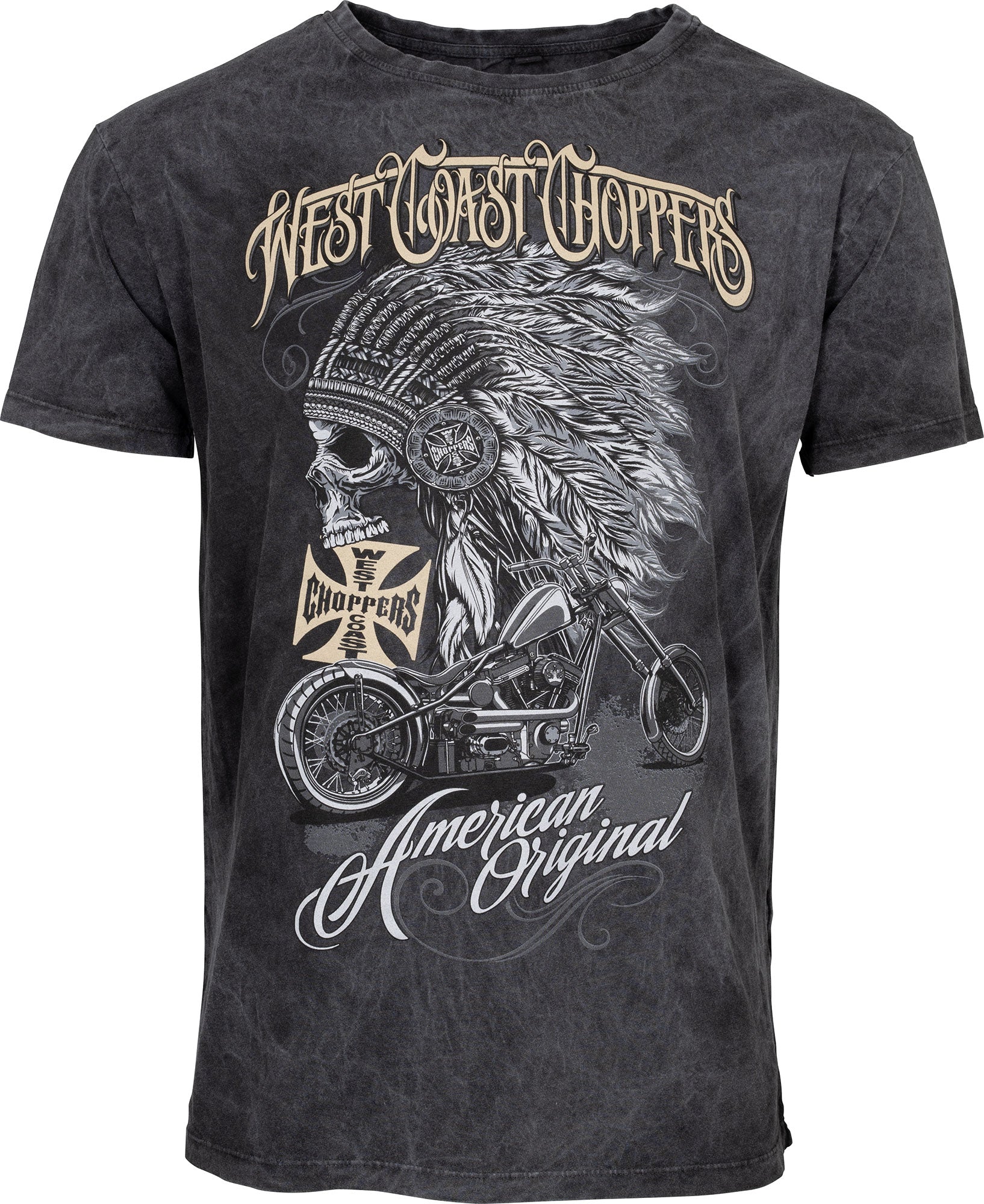 Tricou Chief West Coast Choppers - Stil Used-Look Moto