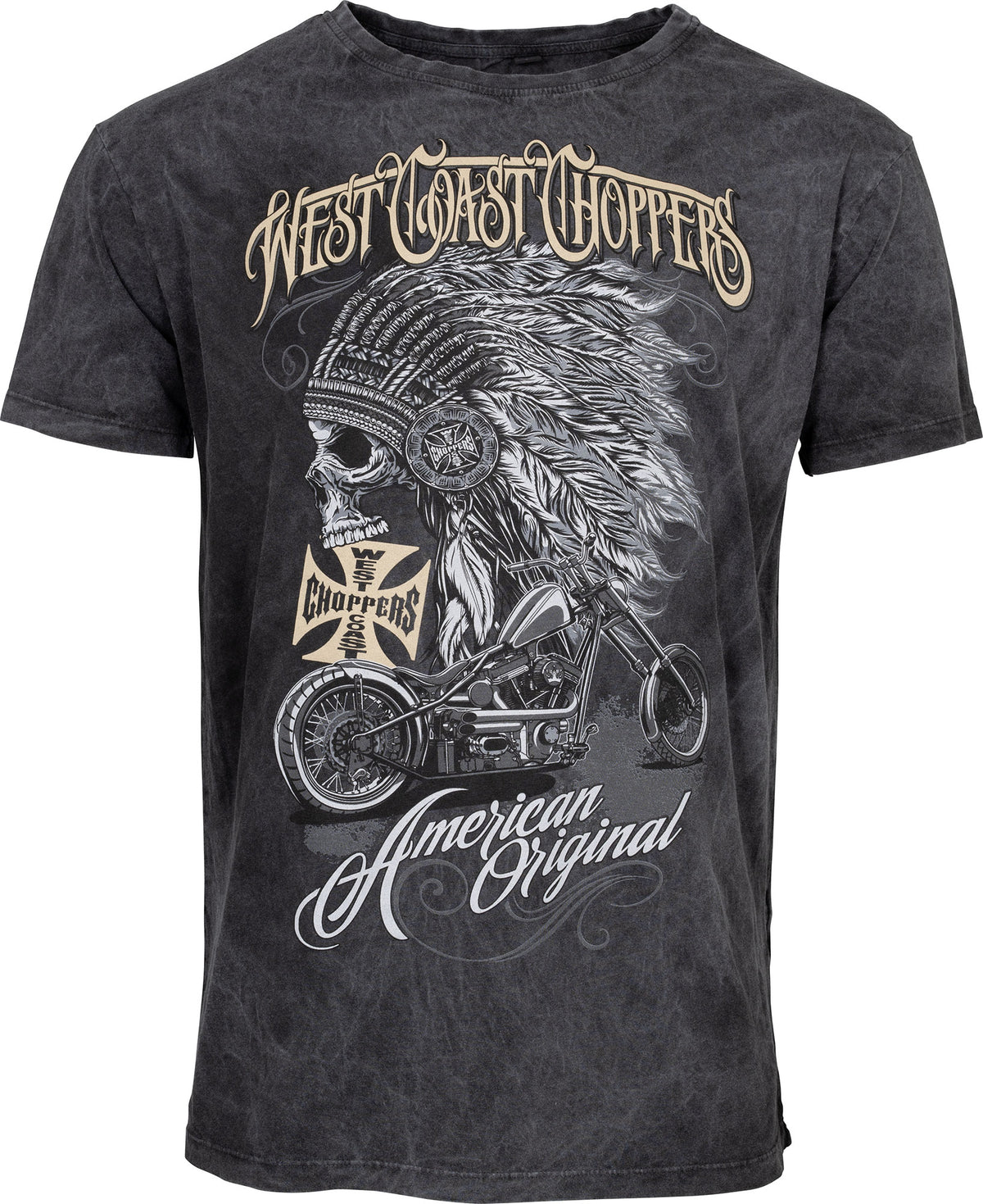 Tricou Chief West Coast Choppers - Stil Used-Look Moto