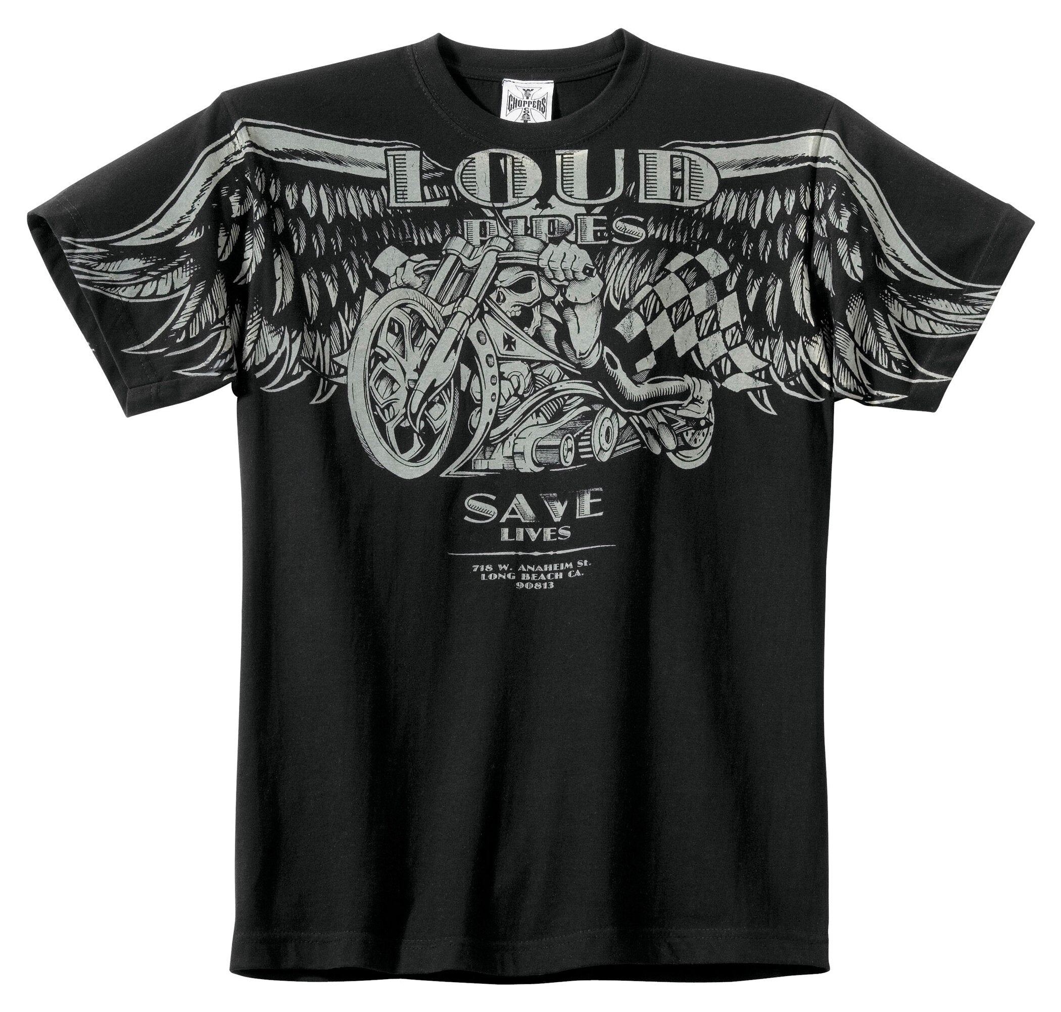 Tricou Chopper "Loud Pipes" West Coast Choppers - Bumbac 100%