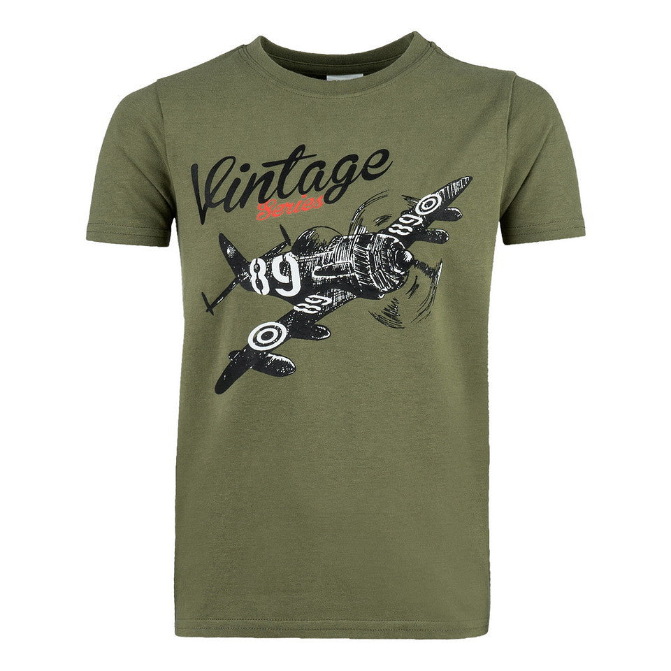 Tricou Copii Avion Verde - Durabilitate și Stil pentru Micii Exploratori