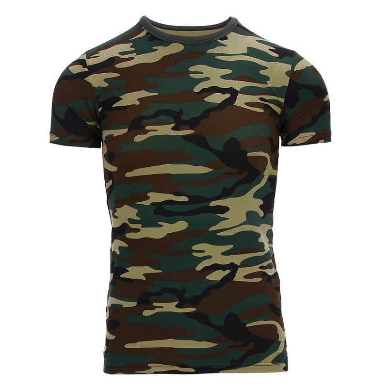 Tricou Copii Camo Woodland - Durabilitate pentru Micii Exploratori