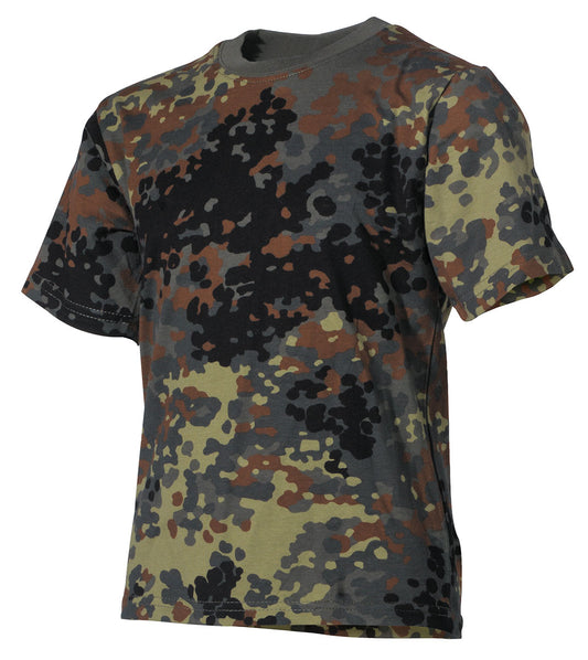 Tricou Copii Flecktarn MFH - 100% Bumbac, 170 g/m²
