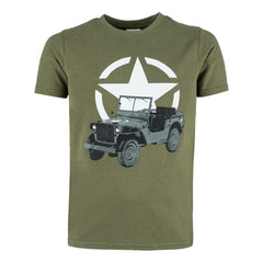 Tricou Copii Jeep Verde - Confort și Durabilitate Activă