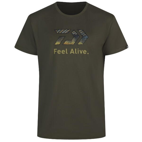 Tricou D-Vec Zander Olive Daiwa - Confort Pescar, Stil Modern - 1