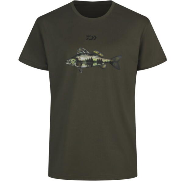 Tricou D-Vec Zander Olive DAIWA - Confort, Stil Pescuit - 1