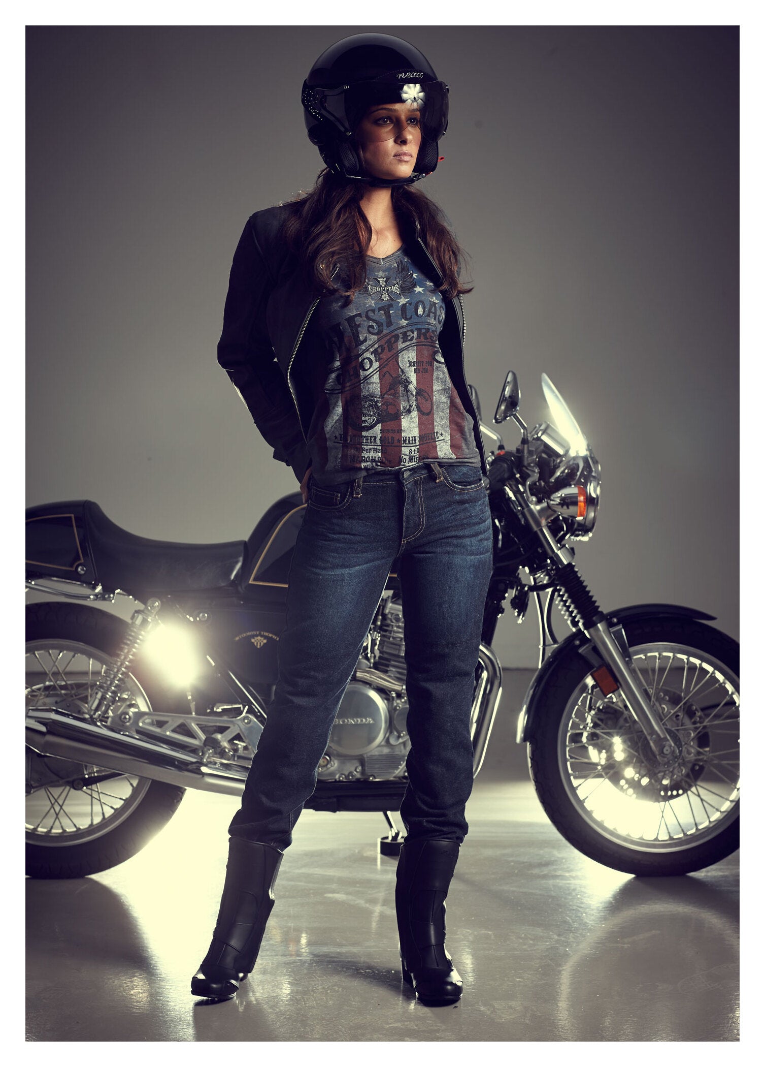 Tricou Damă American Pride West Coast Choppers - Vintage