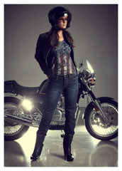 Tricou Damă American Pride West Coast Choppers - Vintage