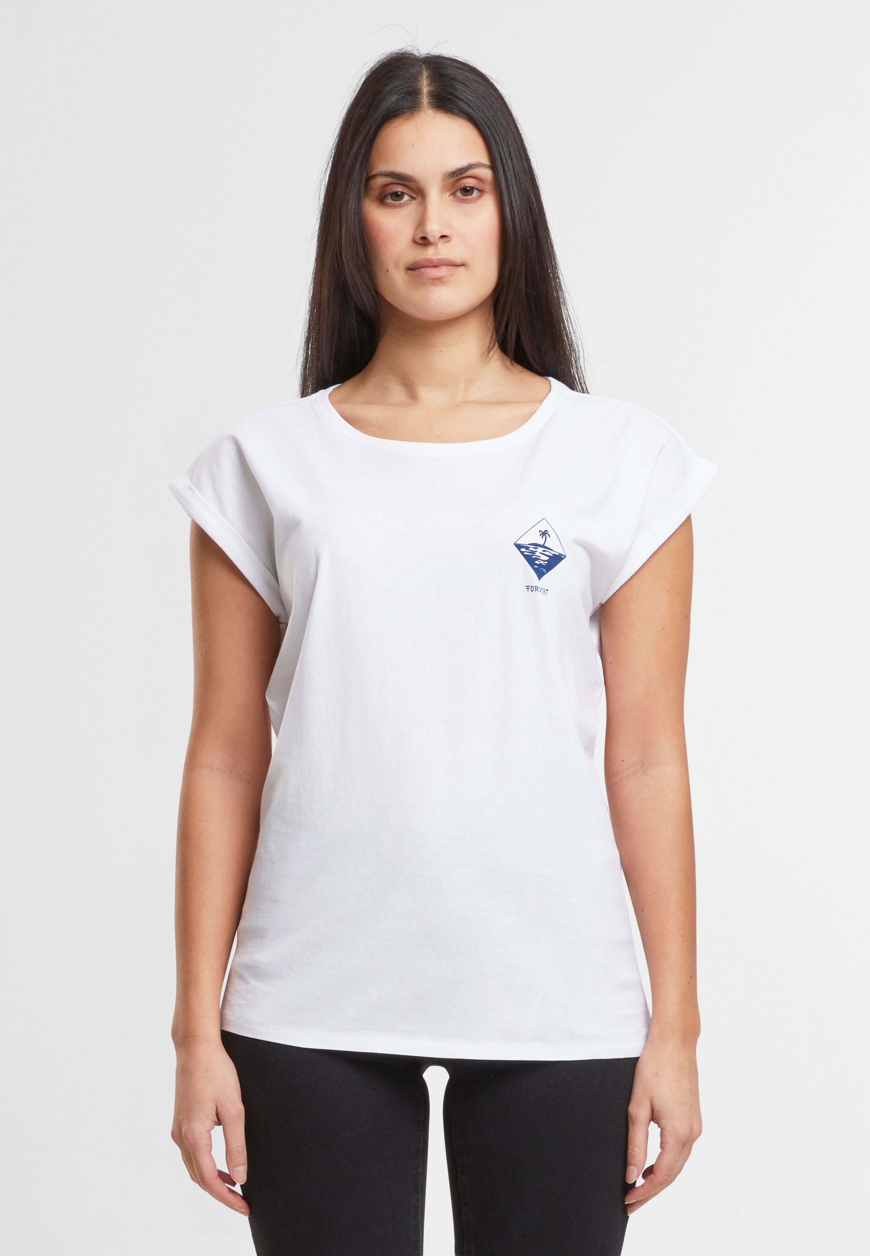 Tricou Dama Forvert Pasadena Alb Dama Brandit - Stil si Confort Urban