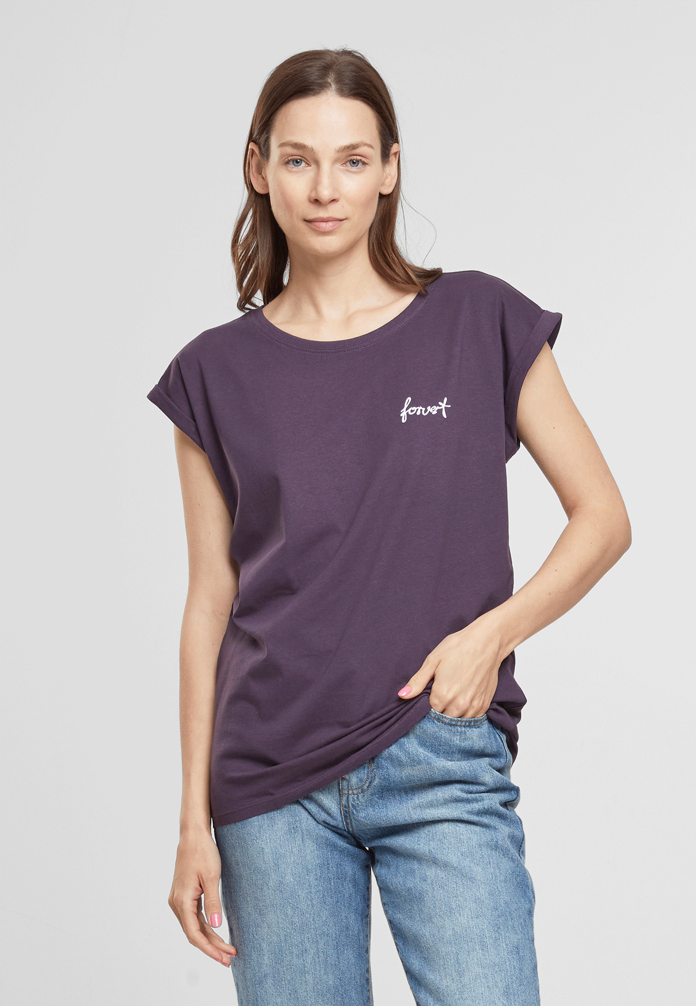 Tricou Dama Forvert Santa Maria Purple Night Dama Brandit - Stil Urban Modern