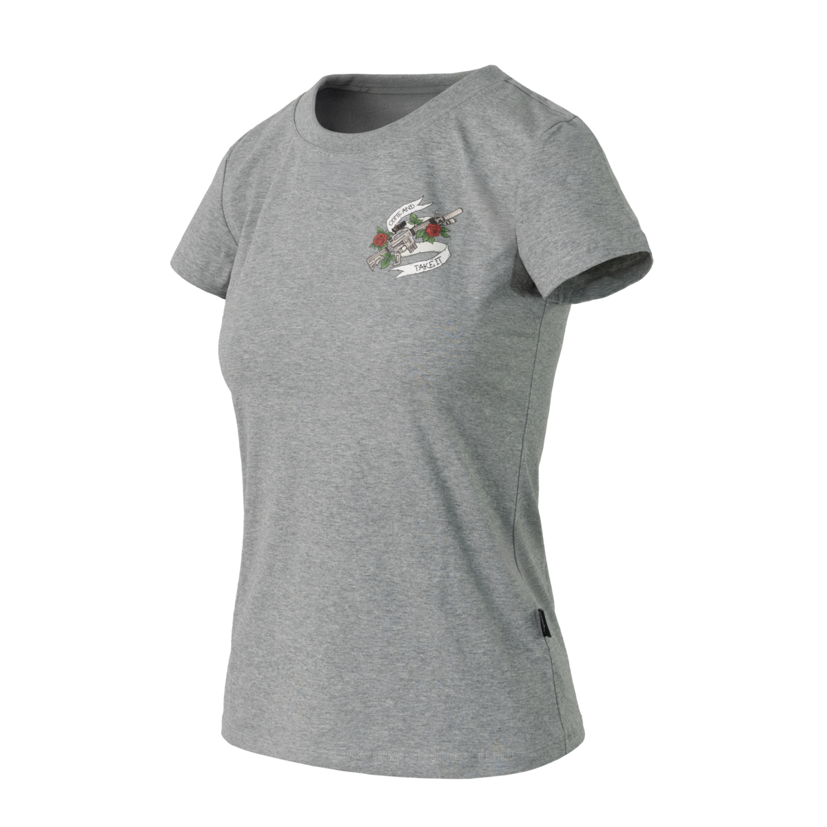 Tricou Damă Helikon-Tex Slim (Come and Take It) Mid Grey Melange