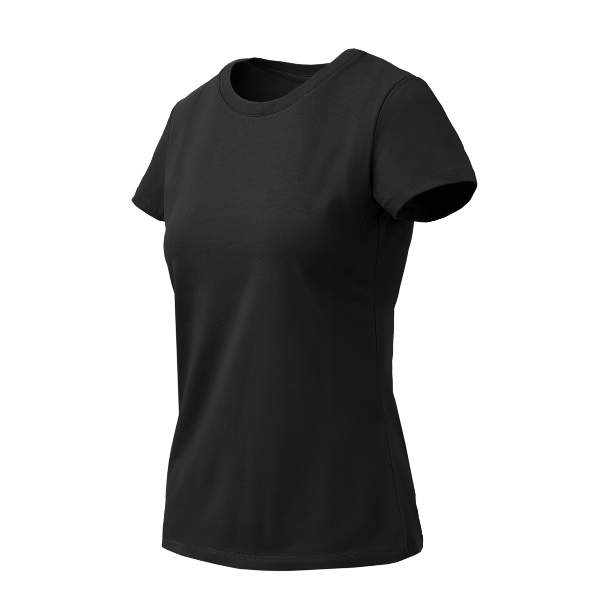 Tricou Damă Helikon-Tex Slim Organic Negru din Bumbac