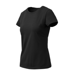 Tricou Damă Helikon-Tex Slim Organic Negru din Bumbac