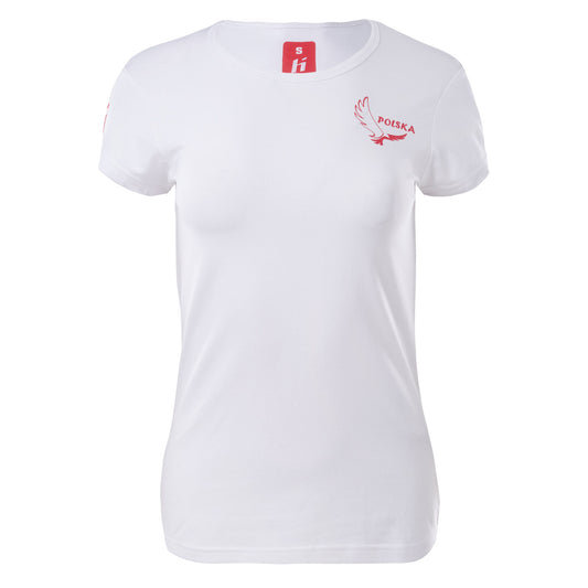 Tricou Damă POLAND FAN LDS HUARI - Suport Activi, Bumbac Elastic - 1