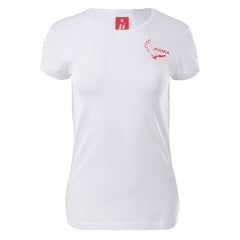 Tricou Damă POLAND FAN LDS HUARI - Suport Activi, Bumbac Elastic - 1