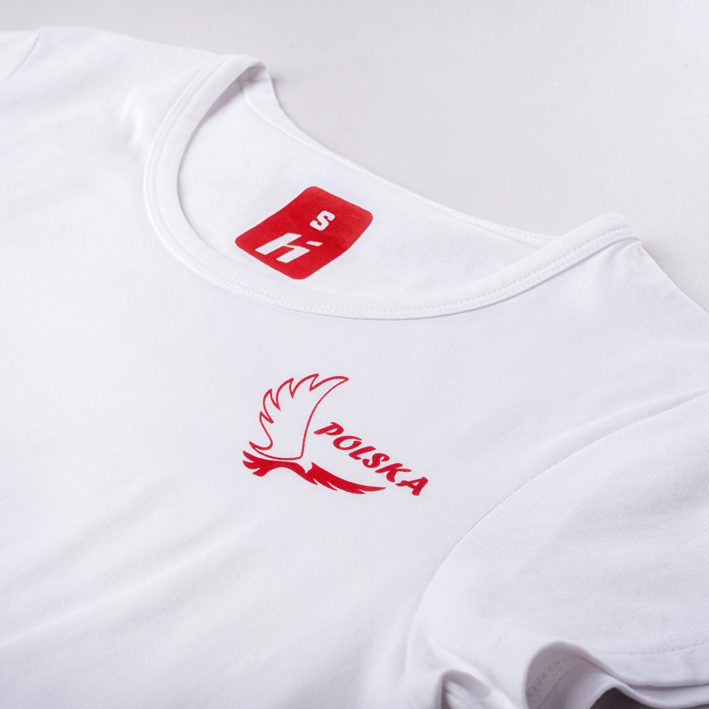 Tricou Damă POLAND FAN LDS HUARI - Suport Activi, Bumbac Elastic - 4