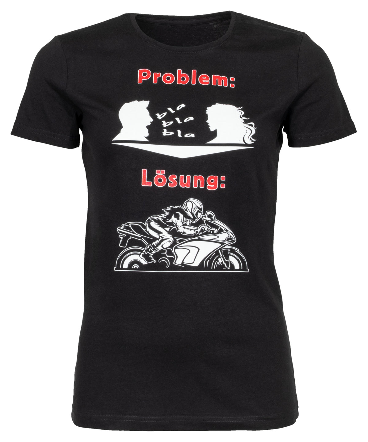Tricou Damă Problem / Lösung Louis - Mesaj Amuzant, Bumbac Pur