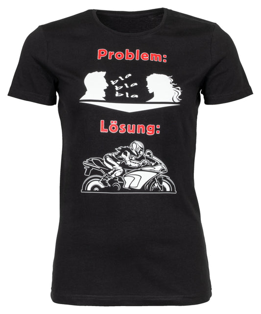 Tricou Damă Problem / Lösung Louis - Mesaj Amuzant, Bumbac Pur