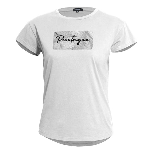 Tricou Dama Whisper Womens Tee "contour" -Cw White Pentagon Tactical - Confort și Stil Discret în orice Situație