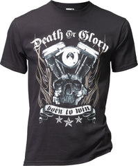 Tricou "Death or Glory" Art Worx - Bumbac 100%, Imprimeu Frontal