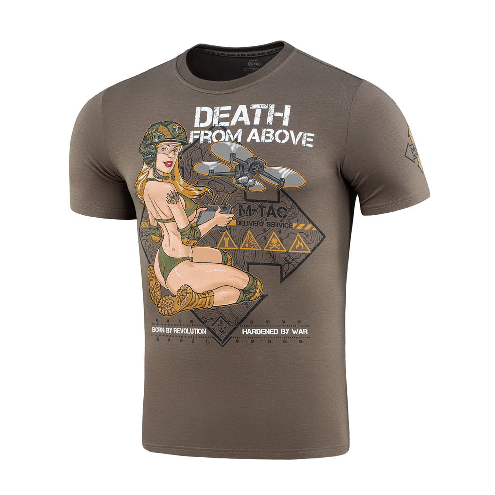 Tricou "Delivery Service" M-Tac - Măsliniu Închis, Pin-Up Tactic