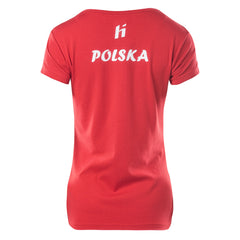 Tricou Femei POLAND FAN LDS HUARI - Suport Polonia, Bumbac Elastic - 3