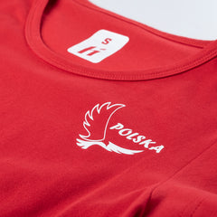 Tricou Femei POLAND FAN LDS HUARI - Suport Polonia, Bumbac Elastic - 4