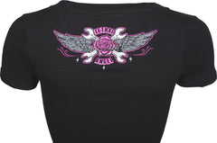 Tricou Femei Rattle & Roll Lethal Angel - V-Neck, Bumbac