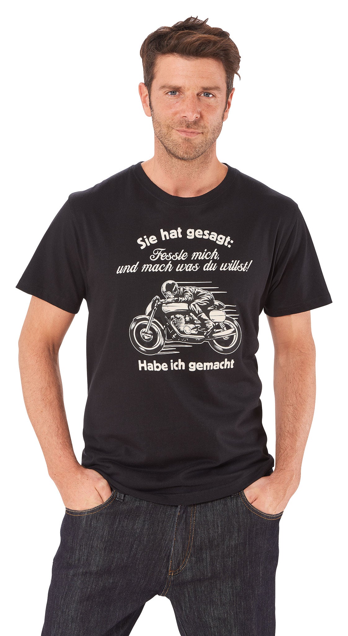 Tricou Fessle Mich Louis - Bumbac, Guler Rotund
