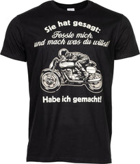 Tricou Fessle Mich Louis - Bumbac, Guler Rotund