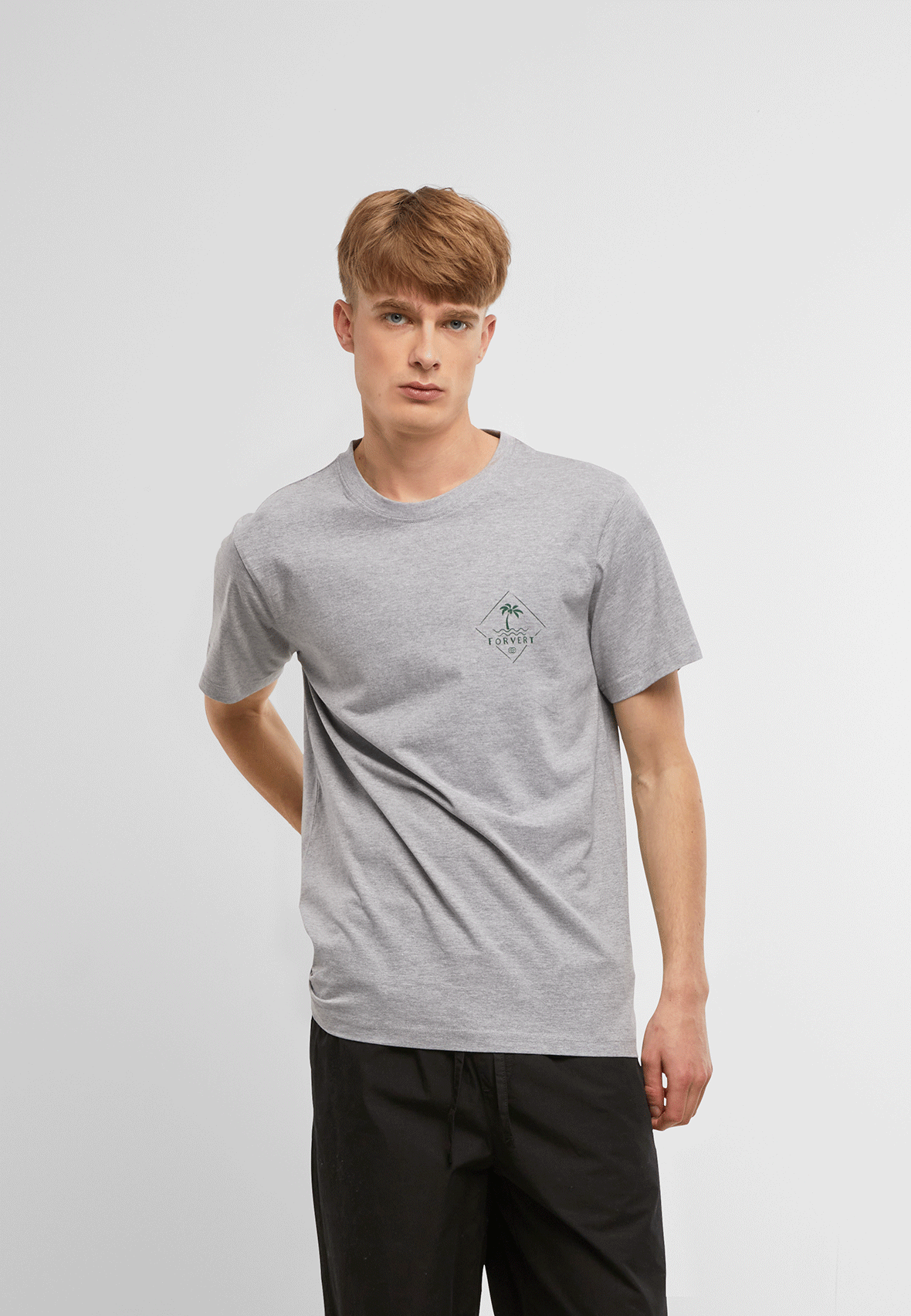 Tricou Forvert Lompoc Heather Grey Brandit - Confort Zilnic Superior