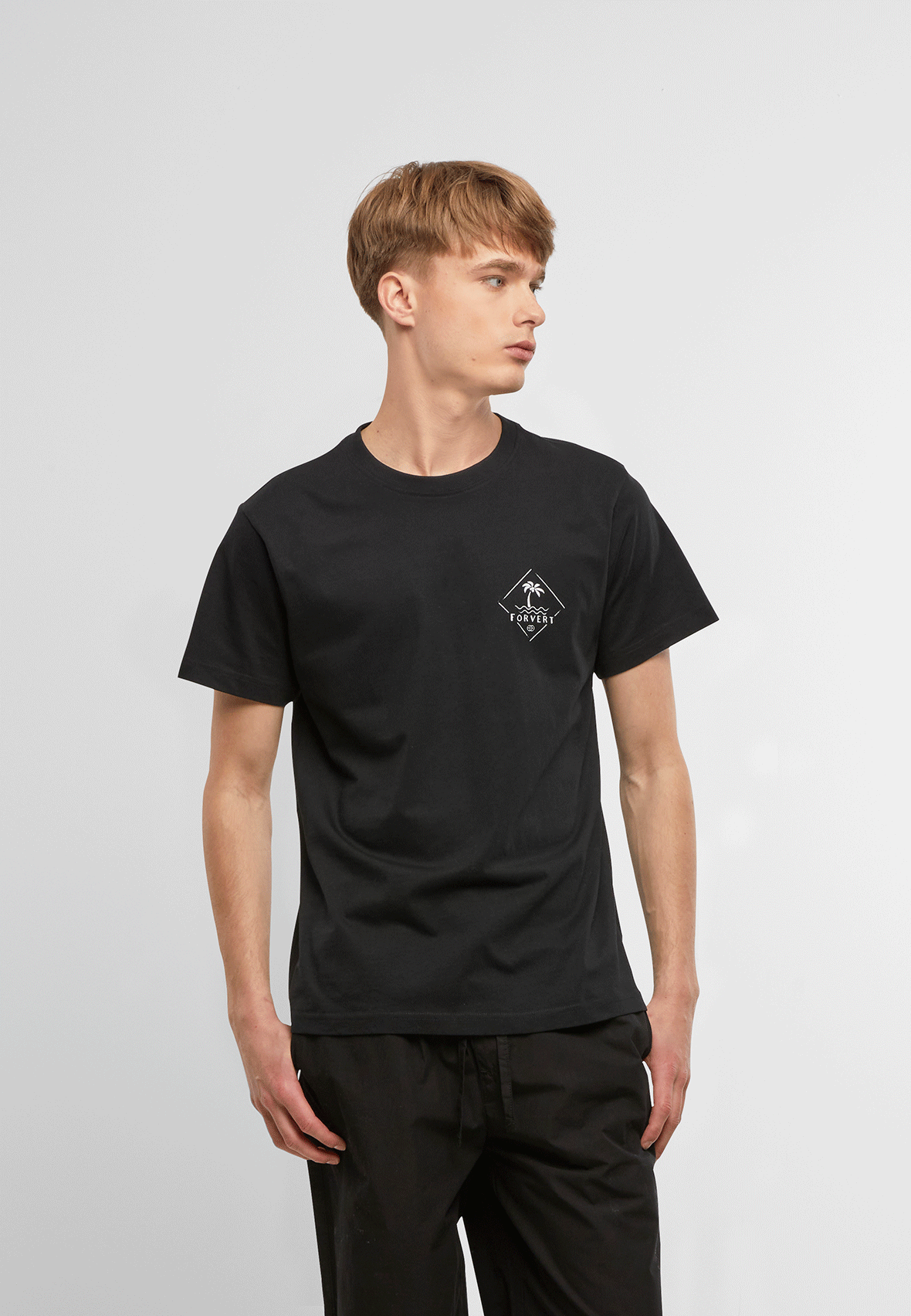Tricou Forvert Lompoc Negru Brandit - Confort Zilnic Superior