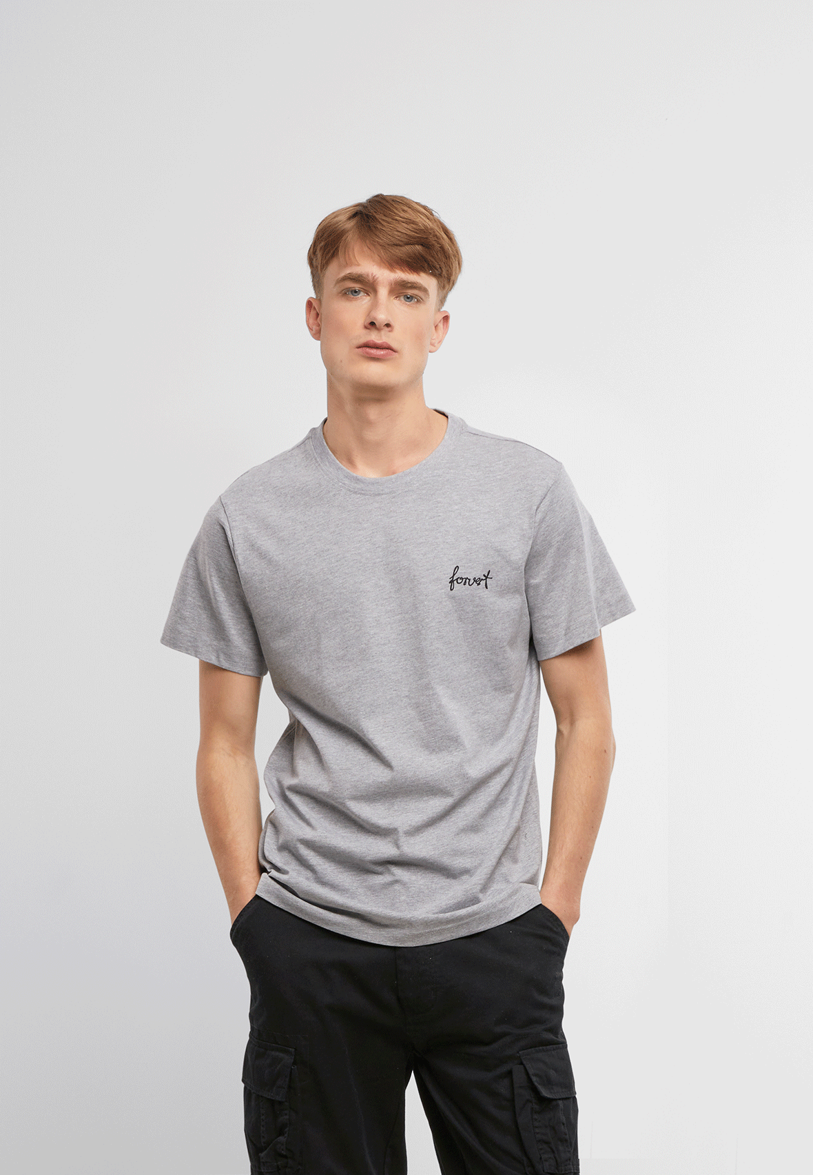 Tricou Forvert Salinas Heather Grey Brandit - Confort Superior Zilnic