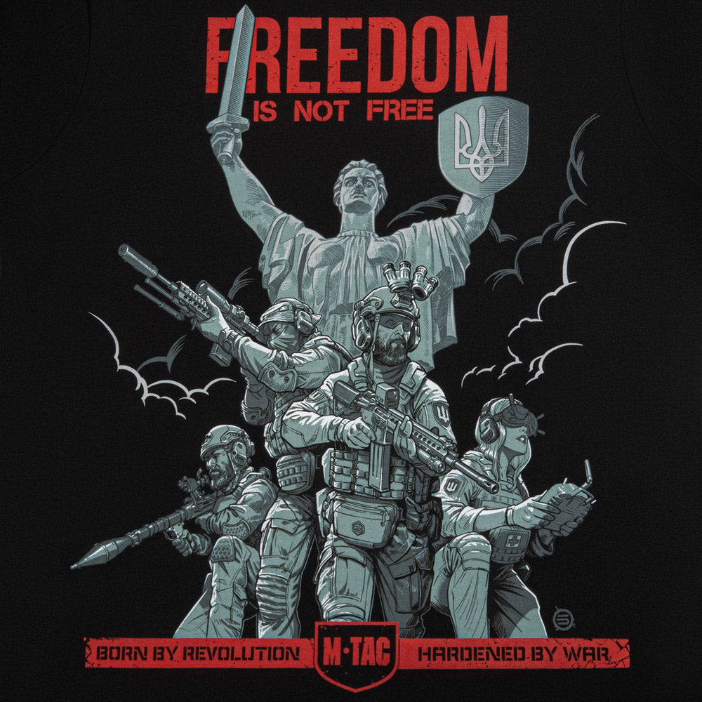 Tricou Freedom M-Tac - Negru, Bumbac Elastic