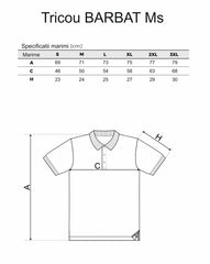 Tricou Glat Bleu Jandarmeria Romana