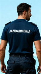 Tricou Glat Bleumarin Jandarmeria Romana