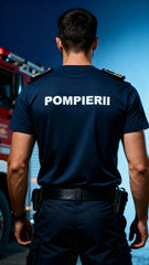 Tricou Glat Bleumarin Pompierii Igsu