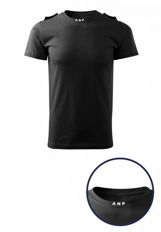 Tricou Glat Negru ANP