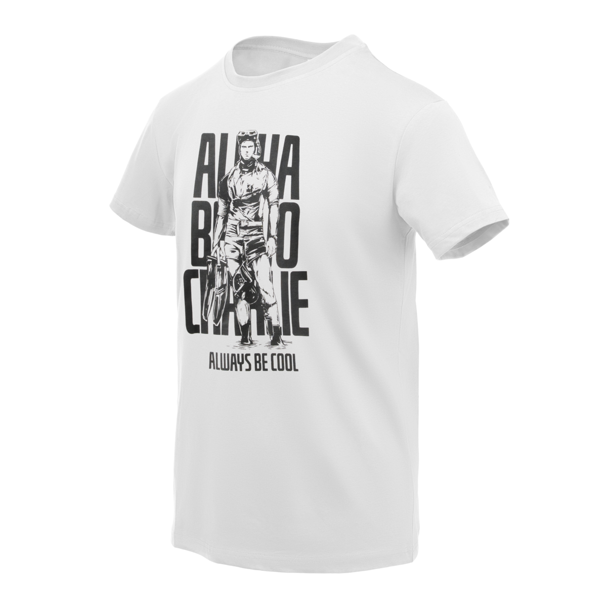 Tricou Helikon-Tex ABC Alfa Bravo Charlie Alb Bumbac