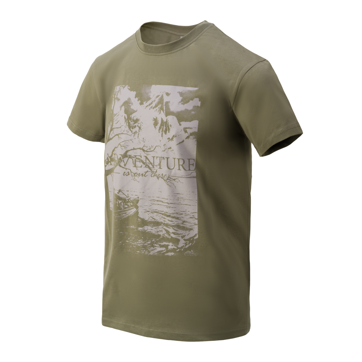 Tricou Helikon-Tex Adventure Is Out There Bumbac Verde Olive