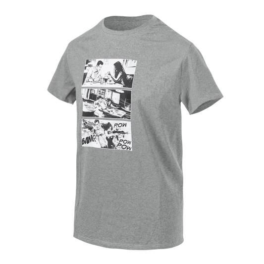 Tricou Helikon-Tex Combat Date Mid Grey Melange din Bumbac
