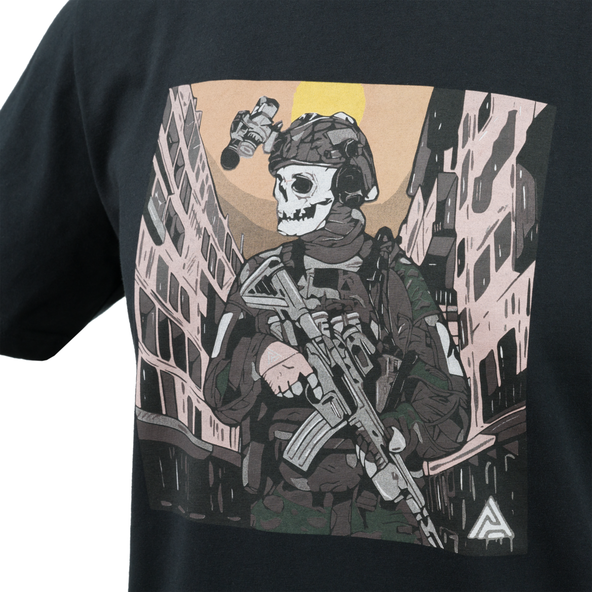Tricou Helikon-Tex DA Skeleton Negru Bumbac