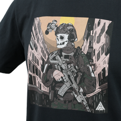 Tricou Helikon-Tex DA Skeleton Negru Bumbac