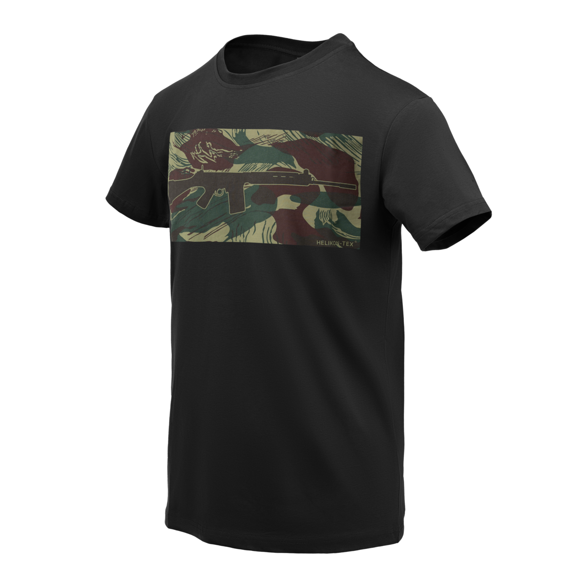 Tricou Helikon-Tex FN FAL Camuflaj Rhodesian Negru