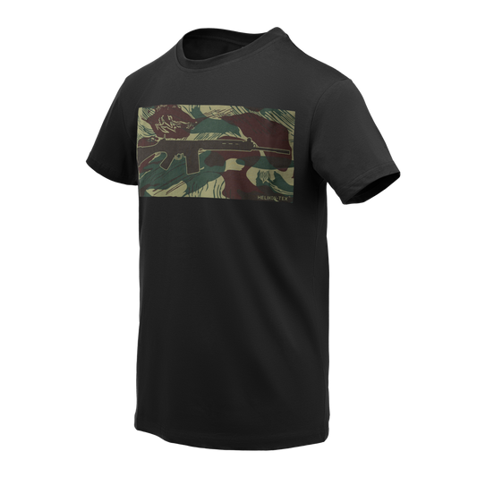 Tricou Helikon-Tex FN FAL Camuflaj Rhodesian Negru